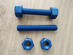 XYLAN 1070 COATED BLUE COLOR STUD ボルトとノット