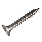 Trumpet Head Stainless Steel Double Threaded Drywall Screws Size M3.5-4.3