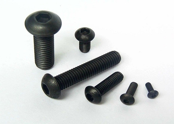 購入 ISO 7380 炭素鋼 黒オキシド 六角ソケット 平丸頭 スクロール 高強度 online manufacture