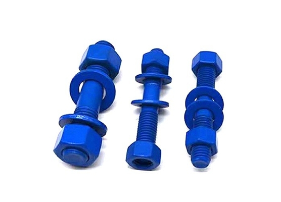 購入 ASME B182.1/ASME B182.2 フルーオカルボンで覆われたストッドボルトと2つの重いヘックスナッツとシンプル・ラウンド・ウォッシャー2.1/ online manufacture