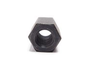 黒い亜鉛によってめっきされる六角形のロックナット、炭素鋼の六角形のカップリング ナット