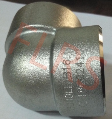 ASME B16.11はソケットの溶接の付属品を分類する3000を90度の肘A182 F316L造った