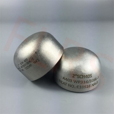 鋼鉄タンクのための二重証明されたASTM A403 WP316/316LのButt-weld鋼鉄エンド キャップ